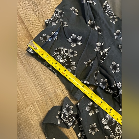 Star Wars Darth Vader Floral Allover Print Button-Up Midi Dress - Picture 7 of 10